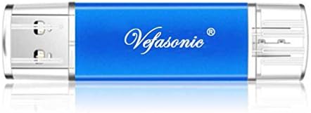 Vefasonic 2TB (1900GB) Flash Drive USB Memory Stick Android Phones OTG USB2.0 Flash Drive Disk Thumb Drives Pen Drive Computers Android Micro Devices Blue