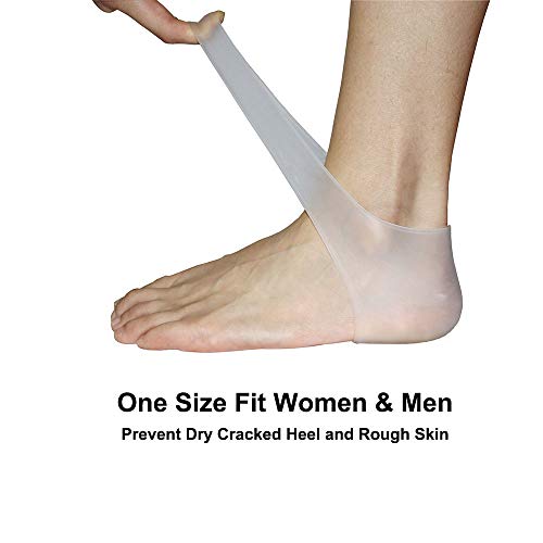 Heel Pain Gel Pads,Moisturizing Compression Sleeve for