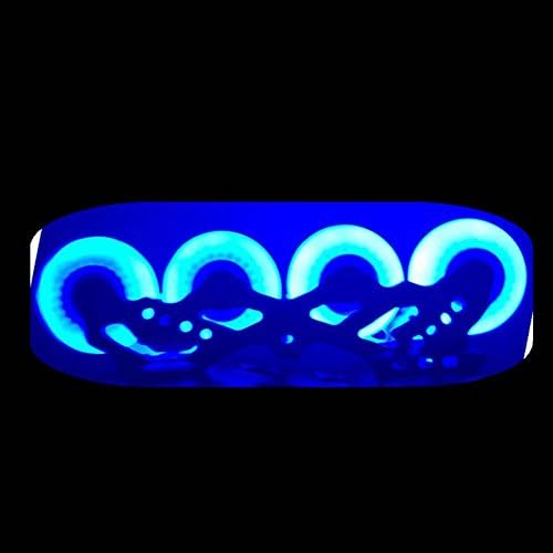 hehsd0 LED Light Skate Wheel Led Inline Sliding Flash PU ller Skate Wheel 72/76/80mm(76mmBlue)