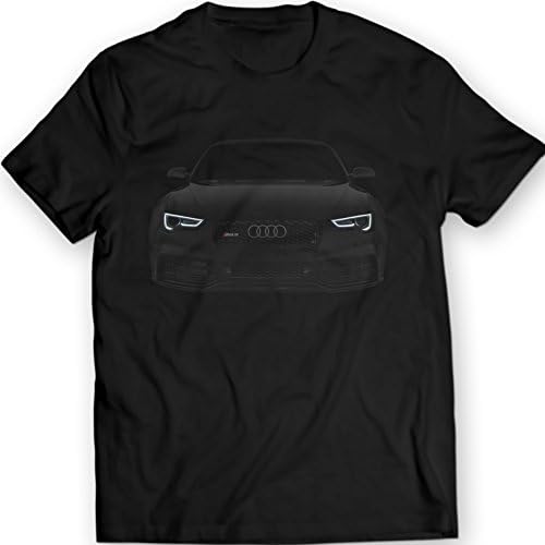 Audi RS5 T-Shirt A5 S5 Black Mens Gift Idea 100% Cotton Holiday Gift Birthday (M, Black)