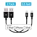 [2-Pack Bundle] Skiva USBLink Lightning to USB Short Length (6 inch / 15 cm) Sync and Charge Cables [Apple MFi Certified] for iPhone X 8 7 Plus 6s, iPad Pro Air Mini, iPad 6, iPod Touch [Model:CB133]