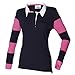 Front Row Womens/Ladies Striped Sleeve Sports Rugby Polo Shirt