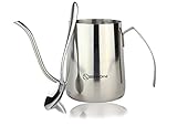 BlinkOne Gooseneck Drip Pour Over Coffee Pot Kettle with Mini Spoon (12 oz)