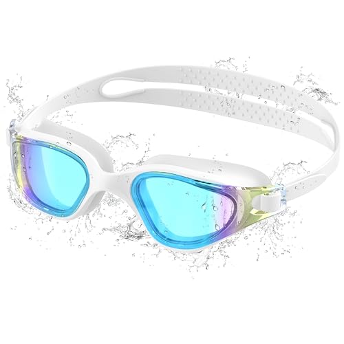 Ambienden Swimming Goggles Men Women for Adults – Anti-Fog HD Lenses, UV Protection, Waterproof, Suitable for Training, Competition and Swimming Pool – Unisex Swimming Goggles with Secure Fit