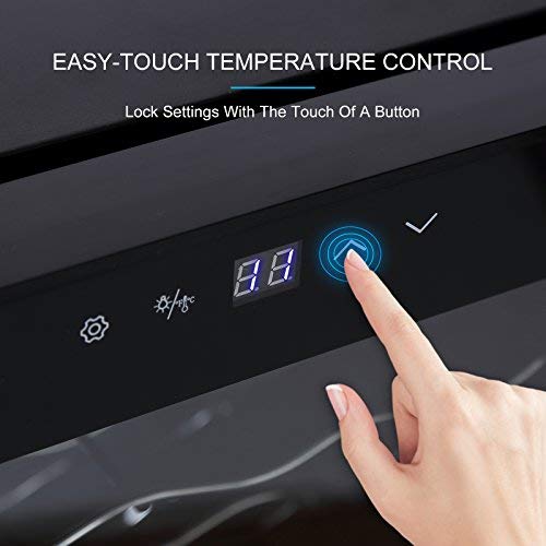 4 KUPPET+Thermoelectric+Freestanding+Cellar+Digital+Display+Double+layer
