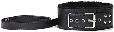 Sangexin Fuax Leather Soft Neck Choker Collar With Chain Detachable Leash For Men Women,Let You Enjoy the Unusual Feeling