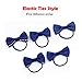 KOONY Baby Girls Bow Hair Tie Elastic Rubber Bands Ponytail Holder Mini Hair Accessories 20pc/set (Navy)
