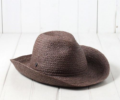 Amazon ヘレンカミンスキー Helen Kaminski Xy Sekani Sepia スリランカ製 ラフィア ストローハット 中折れハット つば広帽子 テンガロンハット メンズ レディース 帽子 ハット 通販