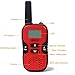 Walkie Talkies for Kids, 2 Way Radio Walkie Talkies 2 Miles (Up to 3Miles) Handheld Mini Walkie Talkies for Kids, Toys for 5-year old Boys and Girls (1 Pair)(red)