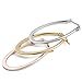 Jstyle Stainless Steel Teardrop Hoop Earrings for Women 3 Pairs a Set 35MM