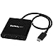 StarTech.com USB-C to Dual HDMI Adapter, USB Type-C Multi-Monitor MST Hub, Dual 4K 30Hz/1080p 60Hz HDMI Laptop Display Extender / Splitter, Extra-Long Built-In Cable, Windows Only (MSTCDP122HD)