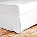 Zen Ultra Soft Bed Skirt - Premium, Eco-friendly, Hypoallergenic, and Wrinkle Resistant Rayon Derived From Rayon Dust Ruffle with 15-inch Drop King / White