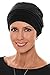 Cardani Couture Cap in Luxury Viscose from Bamboo Luxury Bamboo - Black