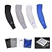MACROCOOL Arm Sleeves, Korea Seamless Unisex UV protection Anti- Mosquito Cooling Cover for Men Women Youth Arm Warmers for Cycling Golf Baseball Basketball Driving Fishing Long Tattoo Cover S (BLACK)