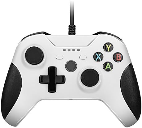 XBox One Controller, Webat USB Wired Game Controller Replacement Gamepad Compatible with XBox One &amp; PC (Windows 7/8/10), White
