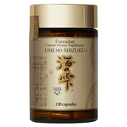 Fucoidan Capsule Pure Seaweed Extract Enhanced with Agaricus Mushroom Optimized Immune Support Health Supplement-120 Capsules