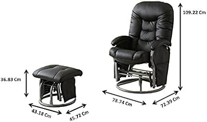 4baby faux leather glider chair