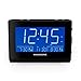 Magnasonic Alarm Clock Radio with USB Charging for Smartphones & Tablets, Auto Dimming, Dual Gradual Wake Alarm, Battery Backup, Auto Time Set, Large 4.8