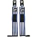 Steel Sweat Wrist Wraps - Best for Weight Lifting, Powerlifting, Gym and Crossfit Training - Heavy Duty Support - Blue/White Stripes 18