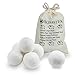 Wool Dryer Balls by Homstek, 6 Pack, XL Size Premium Reusable Natural Fabric Softener, Reduce Clothing Wrinkles and Static, Shorten Drying Time
