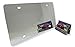 Blank License Plate Laser Cut Mirrored Silver Custom Vanity Plates with 4 Holes Reflective Acrylic for DIY Craft Projects and Customizing Cars Trucks and SUVs by Marketing Holders