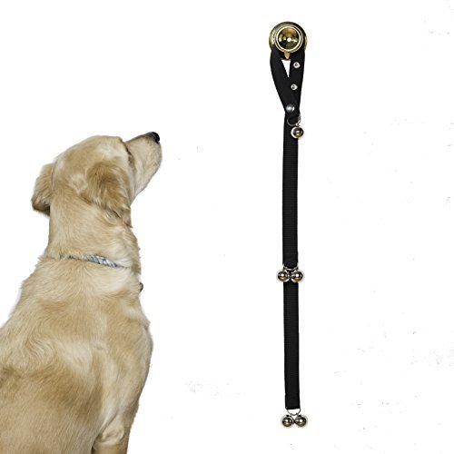 Potty Training Bells Help New Puppies & Older Dogs Learn Good House Manners | Adjustable Loop & Length Fits Every Size Dog & All Door Handles