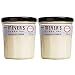 Mrs. Meyer's Clean Day Scented Soy Candle, Large Glass, Lavender, 7.2 oz, 2 ct
