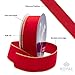 Royal Imports Wired Traditional Red Velvet Christmas Waterproof Ribbon with Gold Edge 2 1/2