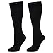 CompressionZ 20-30 mmHg Knee High Compression Socks, Black, XL
