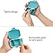 ANPHSIN Pack of 5 Small Pill Box Supplement Case- Moisture Resistant Pill Organizer with Secure Closure