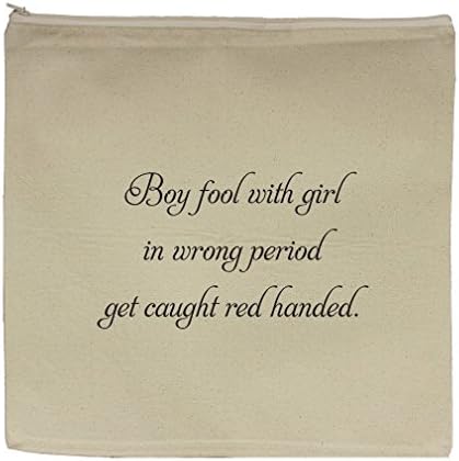 Boys Fools W/ Girl In Wrong Period Ger Red Handed Canvas Zipper Bag USTON