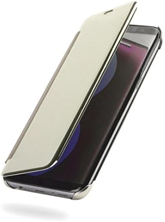 Sinwo Smart window Sleep Wake UP Flip Leather Case Acrylic Cover For Samsung Galaxy S8 Plus (Silver)