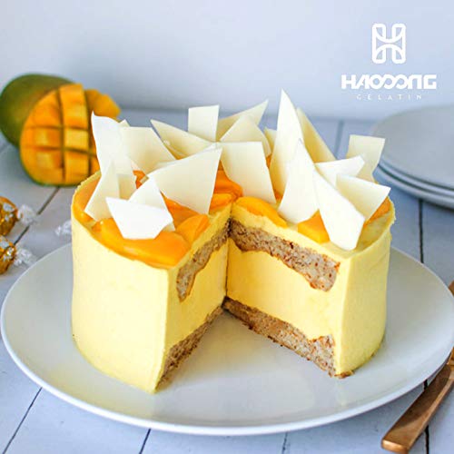 Haodong Beef Platinum Leaf Gelatin Sheets 240 Bloom (20 Sheets, 40g