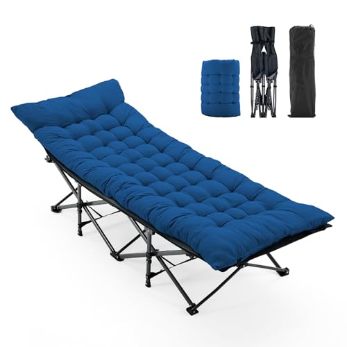 OLIXIS Folding Camping Cot, Rollaway Bed, Portable Camping Bed for Indoor & Out…