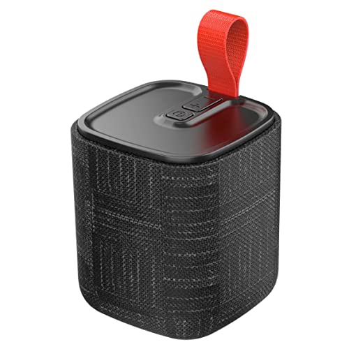 Altoparlante Bluetooth portatile, mini altoparlante senza fili formato compatto, design alla moda, fino a 8 ore di autonomia, resistente alle proiezioni di acqua IPX4, nero, 571078