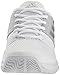 adidas Performance Women's Barricade Court w Tennis Shoe, White/Metallic Silver/Medium Grey Heather, 8.5 M US