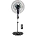 Best Choice Products 16in Adjustable Oscillating Standing Pedestal Fan w/ 7.5 Hour Timer, Double Blades, Remote Control, 3 Fan Modes, Front/Back Tilt, Black
