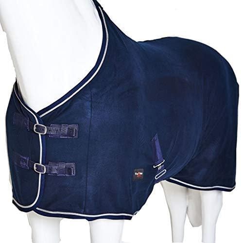 White Horse Equestrian Dash Fleece Rug - Horse Pony Stable Field Cooler Showing