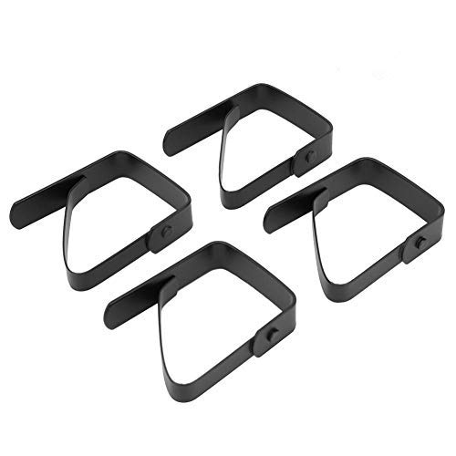 Nimoa Table Cloth Clips, 4pcs non-slip fixing clip large tablecloth cover clip stainless steel non-slip tablecloth fixing clamp (5 * 4 cm)