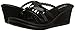 Skechers Cali Women's Rumblers-Wild Child Wedge Sandal, Black Rhinestone, 7 M US