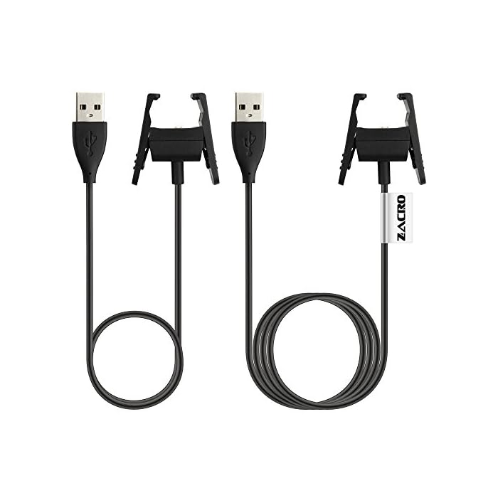 Temery Fitbit Charge 2 Charger - 2Pcs Replacement USB Charger Charging Cable for Fitbit Charge 2 with Cable Cradle Dock…