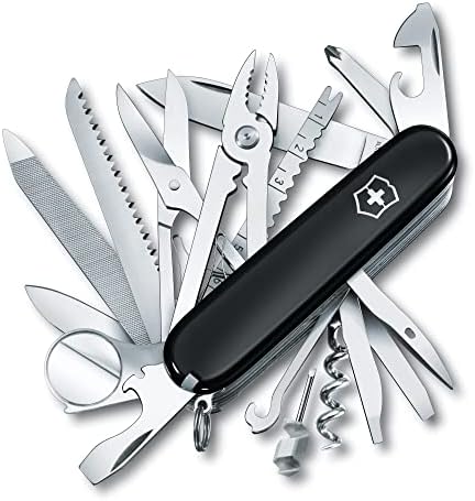 Victorinox (Black) Swiss Army Multi-Tool, SwissChamp Pocket