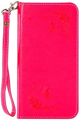 Samsung Galaxy J5 Prime Flip Wallet with Wrist strap 3 Card Slots Stand Function Magnetic Closure, Ancyber Premium PU Leather Wallet Case with Silicone Cover for Galaxy J5 Prime (5.0 inch)Eed
