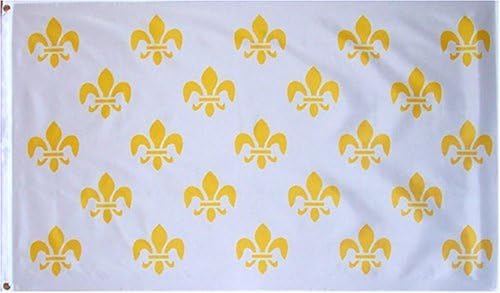 3x5 Fleur De Lis White Flag Brand New 3 x 5 Banner