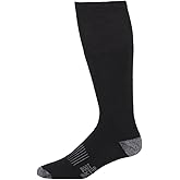 M&F Western Products Boot Doctor Men's Socks Cotton All Day Over The Calf Sock 2Pk, Black, Medium