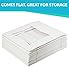 Cake Boxes - Set of 15 Pie Window Boxes 10 Inches by 10 Inches by 2 1/2 Inches White Paperboard Bakery Box by Upper Midland Products
