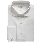 Isaac Mizrahi Boys 2-20 100% Cotton French Cuff Twill Dress Shirt (Cufflink Included)