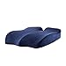 Ergonomic Office Chair Coccyx Seat Cushion - Oversized & Heavy Duty Memory Foam Orthopedic Seat Pad with Removable Cover for Tailbone Pain Relief, Car Seat, Wheelchair,Bule