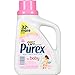 Purex Liquid Laundry Detergent, Baby 38 Loads Baby Blossom, 50 Fl Oz