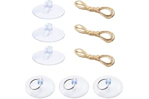 Knana 6pcs Suction Cups for Reptile Terrarium Suction Cups Replacement for Reptile Terrarium Suction Cups Reptile Hammock Replacement Suction Cups